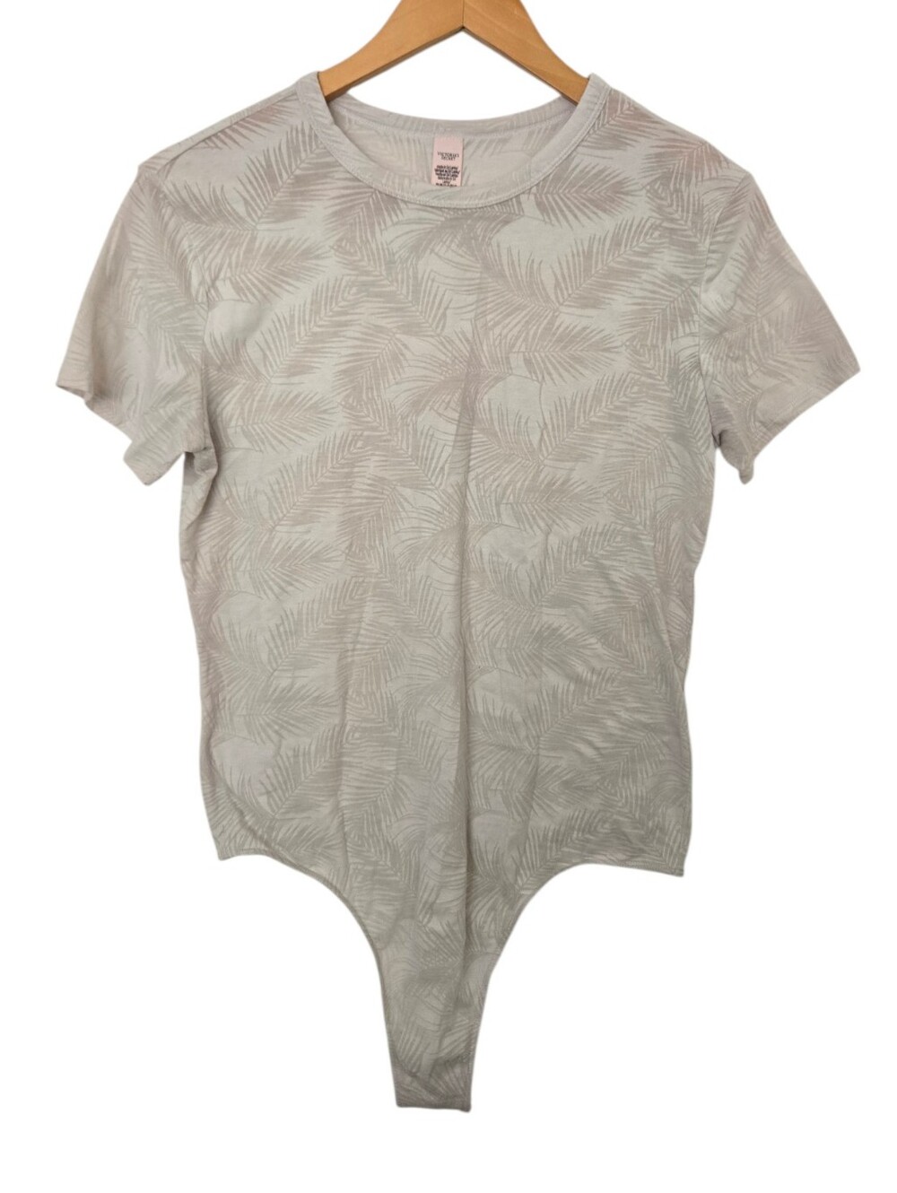 ✨ Victoria’s Secret Palm Print Thong Bodysuit Tee ✨ - Picture 2 of 4